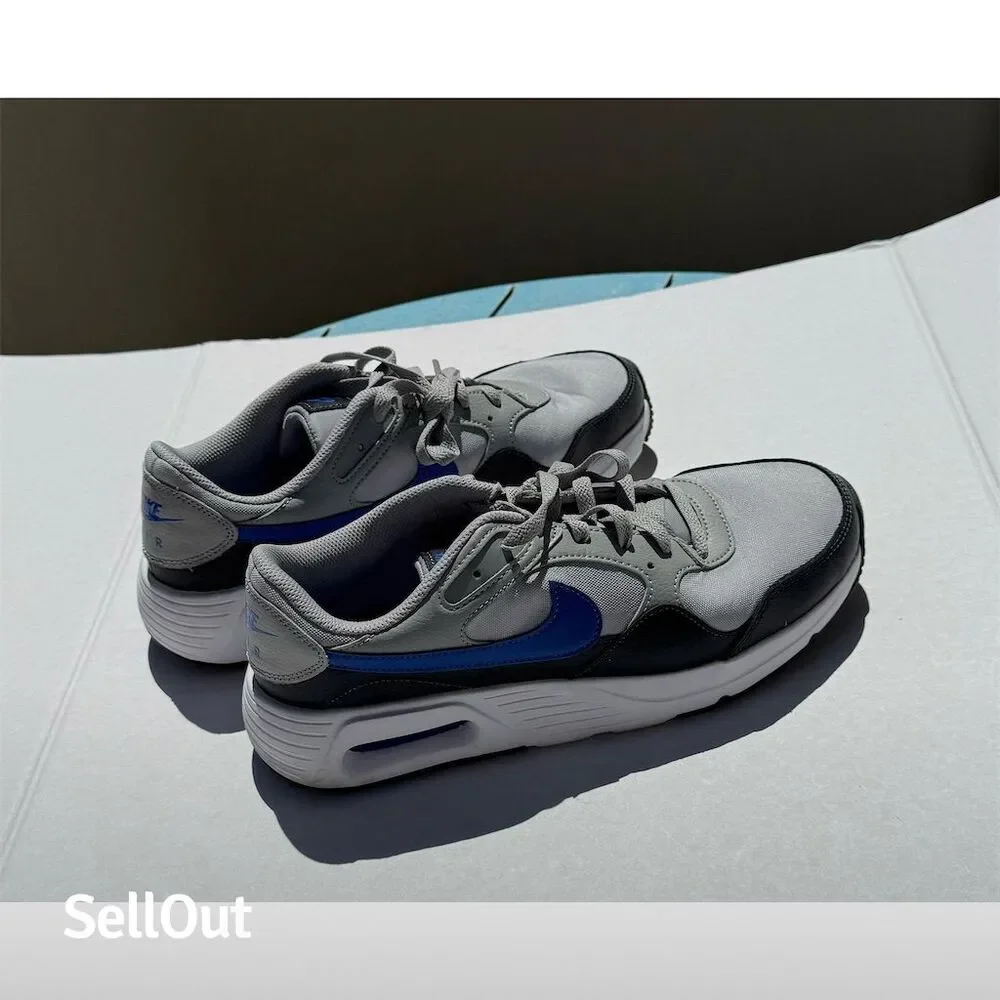 Nike Air Max SC Men's Sneakers Size 9 Smoke Grey Royal Blue - Picture 2 of 5